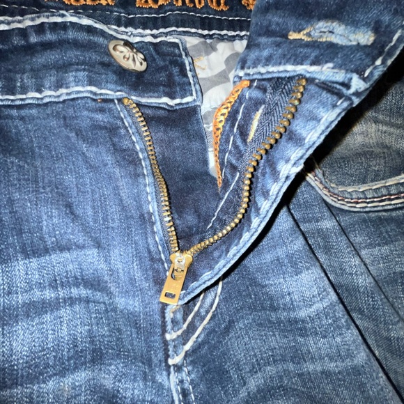 Rock Revival Cace Dark Blue Bootcut Jeans - Picture 9 of 14